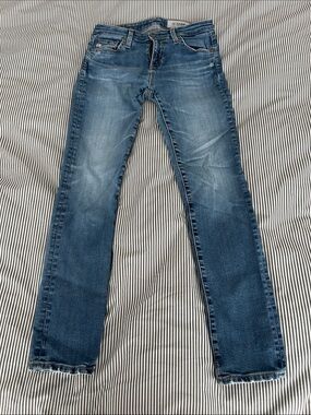 Ag Adriano Goldschmied Prima Ankle Medium Blue Denim Jeans